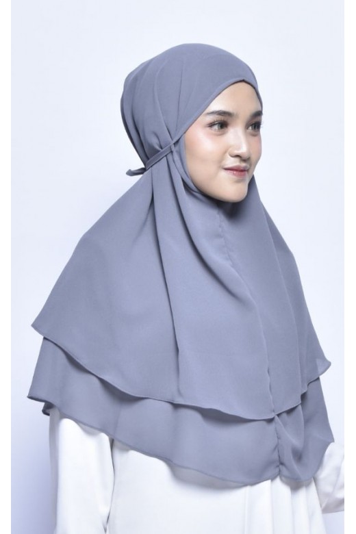 Bergo Alena Hijab Instant Grey